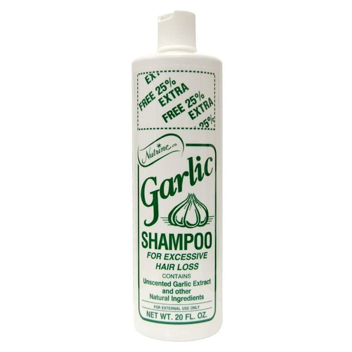 Nutrine Garlic Shampoo for excessive Hair Loss, Unscented - 20 Oz