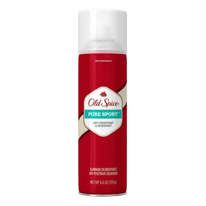 Old Spice Pure Sport Aerosol Antiperspirant and Deodorant - 6 Oz