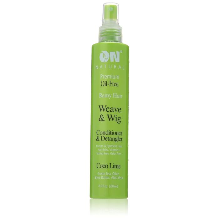 On Natural Premium Oil-free Weave & Wig Spray, Coco Lime - 8 Oz