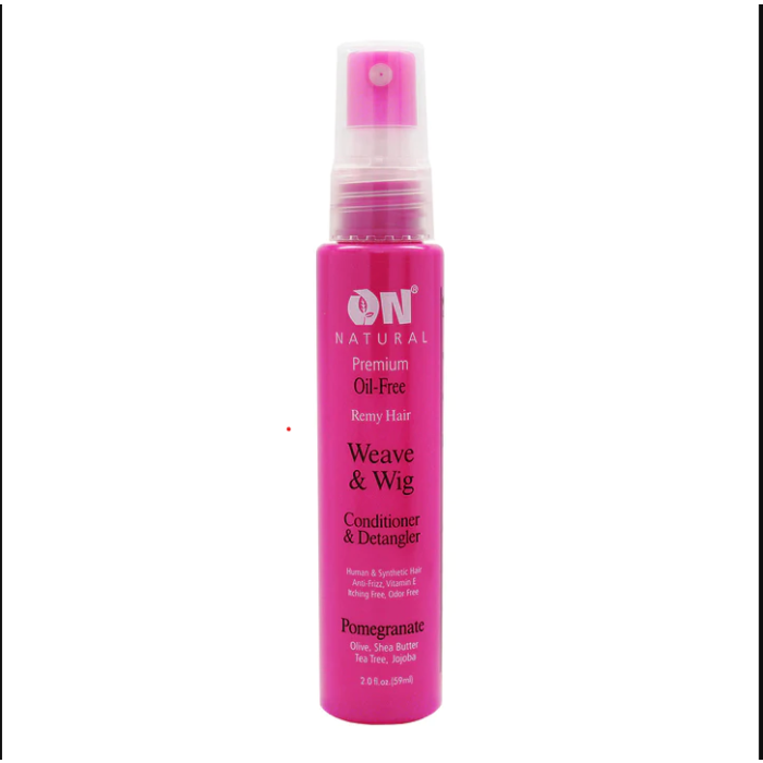 On Natural Premium Oil-Free Weave & Wig Conditioner & Detangler, Pomegranate - 2 Oz