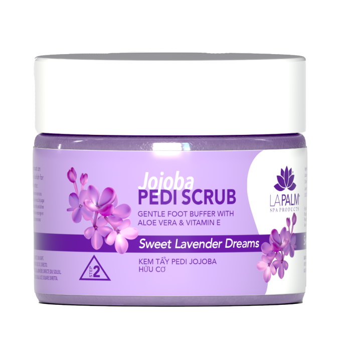 La Palm Jojoba Pedi Scrub Sweet Lavender Dreams - 12 Oz