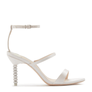 Sophia Webster Rosalind Pearl Mid Sandal Ivory & Pearl