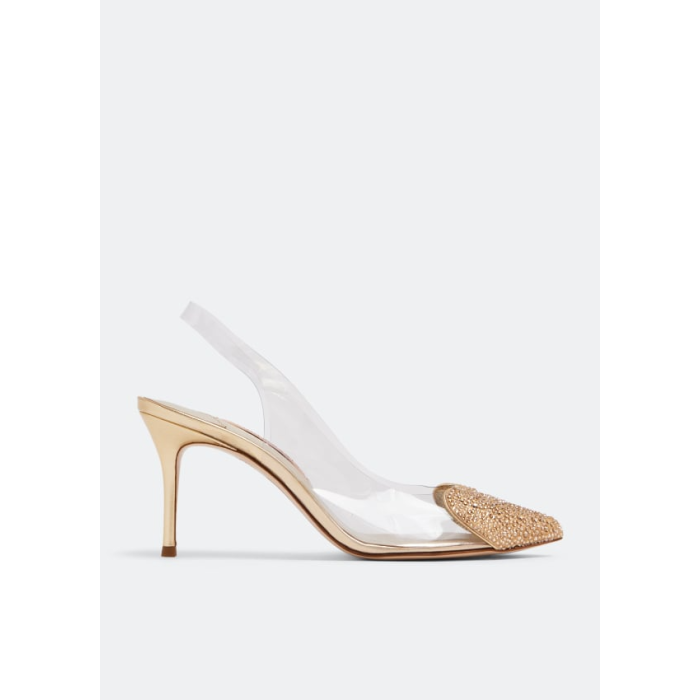 Sophia Webster Amora Mid Slingback Gold