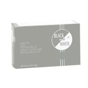 Black and White Botanical Face & Body Olive Oil Bar Soap - 6 Oz