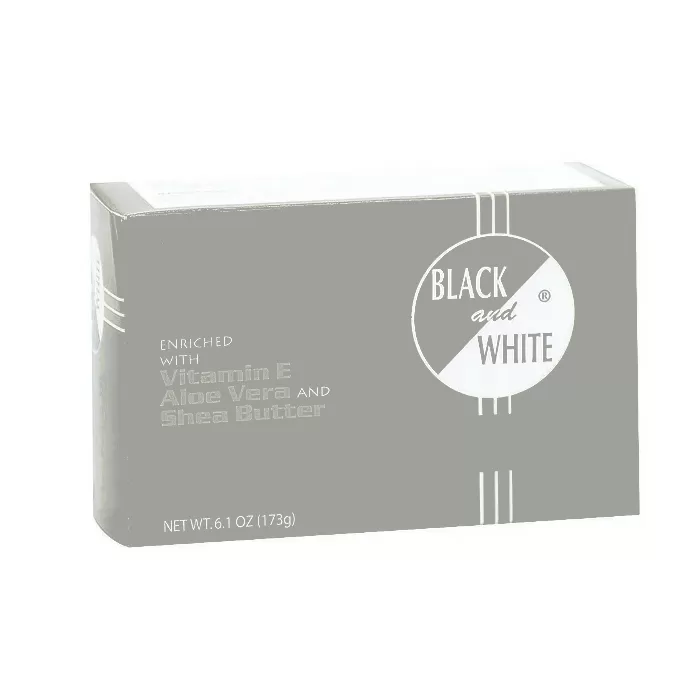 Black and White Botanical Face & Body Olive Oil Bar Soap - 6 Oz