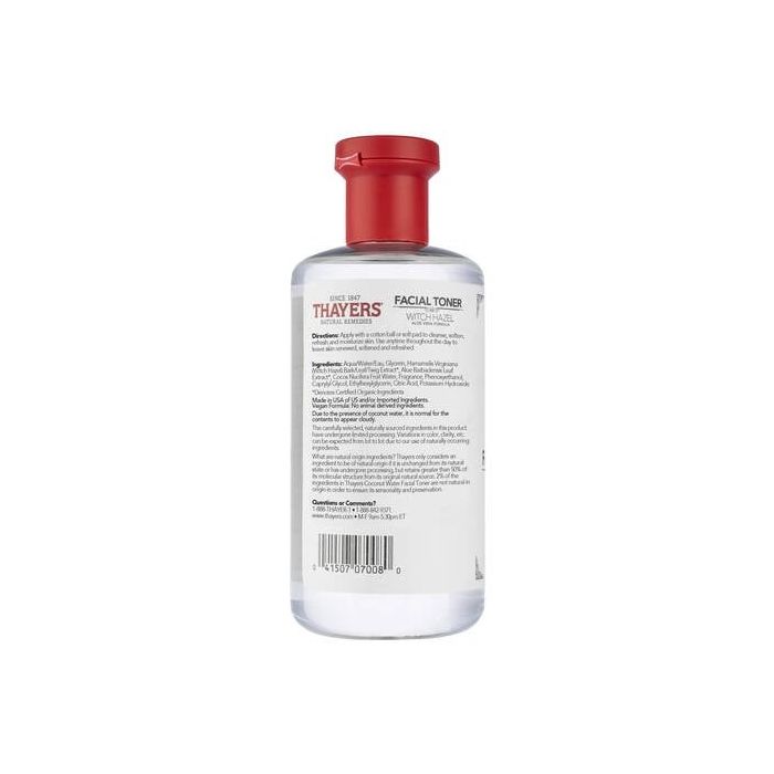 Thayers Alcohol-Free Unscented Witch Hazel Facial Toner With Aloe Vera - 12 Oz - Image 2