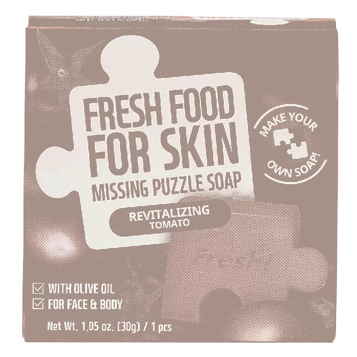 Fresh Food For Skin Missing Puzzle Soap-Revitalizing Tomato - 1.05 Oz