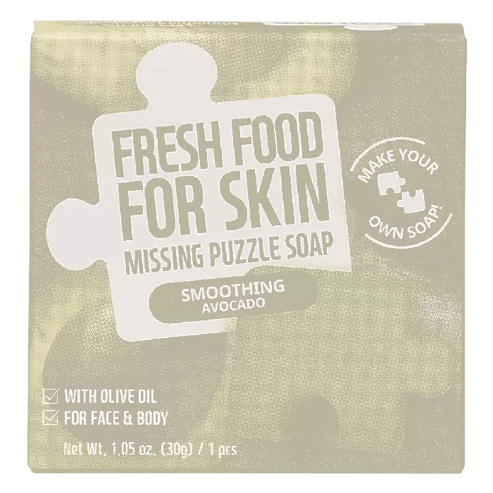 Fresh Food For Skin Missing Puzzle Soap-Smoothing Avocado - 1.05 Oz