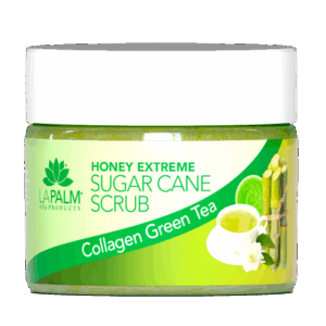 La Palm Honey Extreme Sugar Cane Scrub Collagen Green Tea - 12 Oz